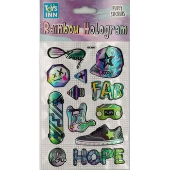 Naklejki rainbow hologram - fab