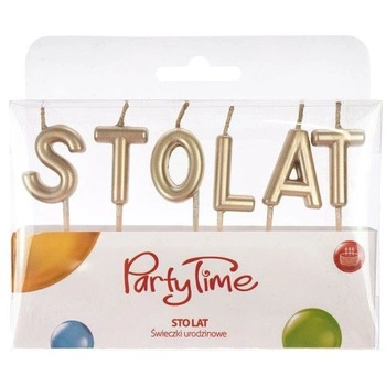 Świeczki urodzinowe napis 'Sto lat'