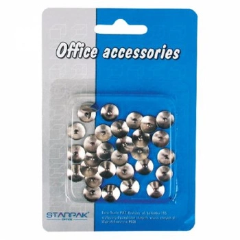 pinezki (30) metal sreb