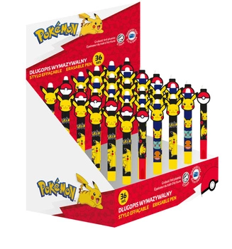 DŁUGOPIS WYMAZYWALNY -  ( 36 w DISPLAY)   POKEMON