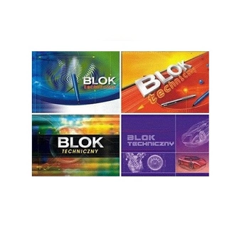 BLOK A4 TECHNICZNY BIAŁY 10 KARTEK