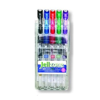 Dong-A Długopis żelowy Zone komplet 5szt.