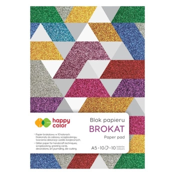 Happy Color Blok BROKAT, 80g/m2, A4, 10 ark, 150g
