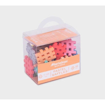 Marioinex Klocki Mini Waffle- Pastelowe - 35 elementów