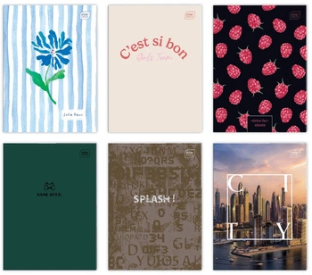 Zeszyt A4 80 kartek, linia =, M 70g UV Mix