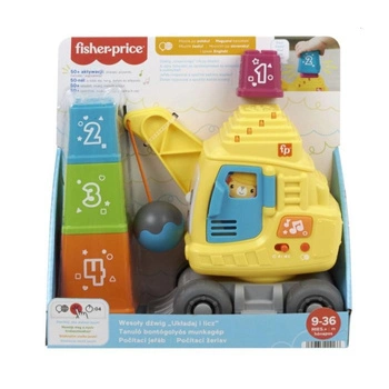 Fisher Price Wesoły Dźwig Umkładaj i Licz HWY64 WB2