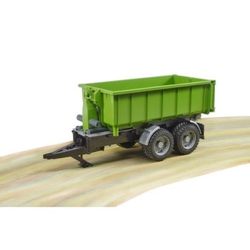 Bruder Przyczepa rolnicza z kontenerem do traktorów - zielona 02035