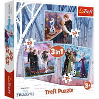 Puzzle 3w1 Magiczna opowieść Frozen 2 Trefl
