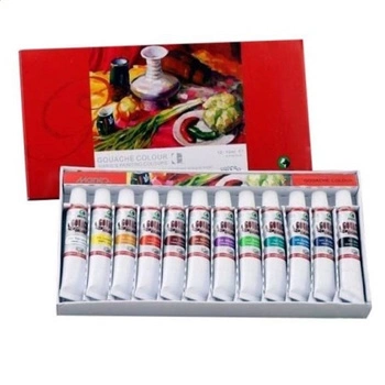 Farby gwasz 7312b 12kol maries 12ml