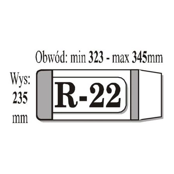 OKŁADKA REGULOWANA R-22 KSIĄŻKOWA
