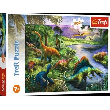 Puzzle 200 el. DRAPIEŻNE DINOZAURY Trefl
