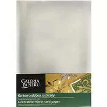 Karton lustrzany Srebrny A4 op/10szt 300g/m2