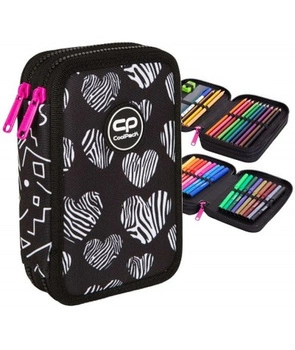 Coolpack Piórnik Jumper 2 podwójny z wyposażeniem MATH HEARTS