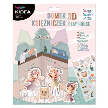 KREATYWNY DOMEK 3D DLA KSIĘŻNICZEK KIDEA