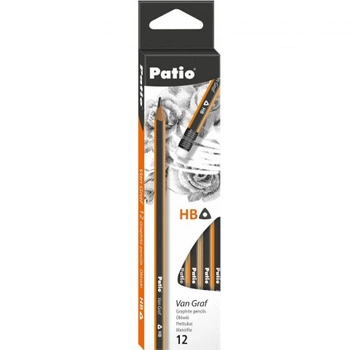 Van Graf Ołówek szkolny HB z gumką