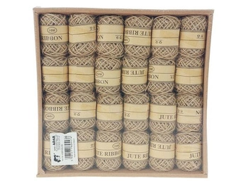 sznurek jutowy do pakowania prezentów 10m, opak. 24 szt.