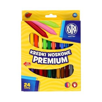 KREDKI WOSKOWE PREMIUM ASTRA 24 KOLORY