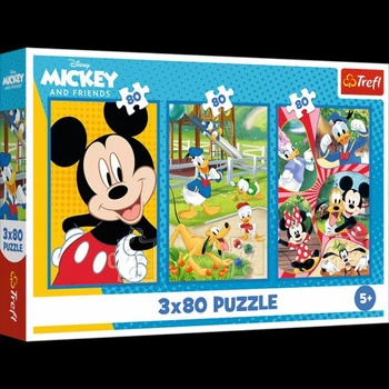 Puzzles 3x80 Minnie and friends / Disney Minnie