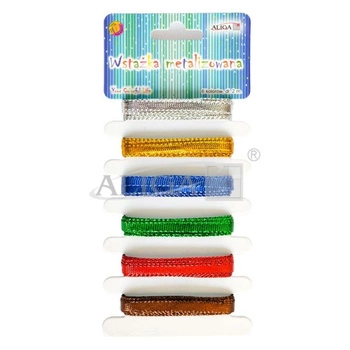 Wstążka metalizowana WSM-1027 6mmX2m 6 kolorów