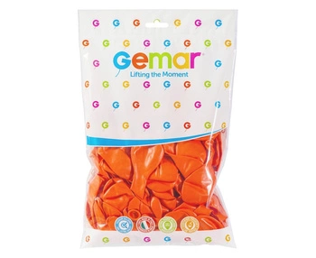 Balony G90 pastel 10' 26cm - pomarańczowe 04/ 100 szt.  