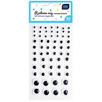Ruchome oczy samoprzylepne 62szt.