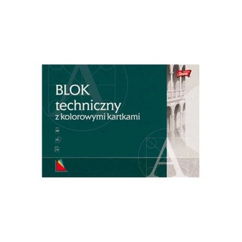 Unipap Blok techniczny A3- kolorowe kartki, 160g