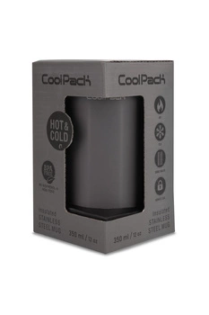 COOLPACK - COFFEE MUG - TOM - KUBEK TERMICZNY, 350 ml - DARK GREY