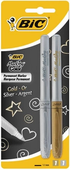 Bic Marker złoty, srebrny 2 sztuki