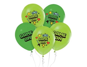 Balony Game On, 12'/ 5 szt.