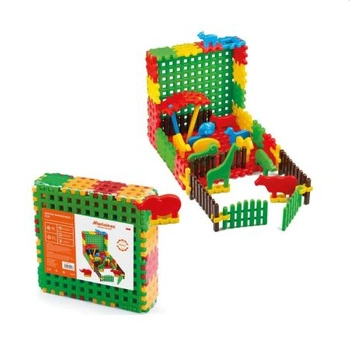 Marioinex Klocki Waffle- Zwierzyniec - 50 elementów