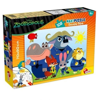 Puzzle dwustronne Zwierzogród 108 el.