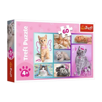Puzzle 60 el. Słodkie Kociaki Trefl