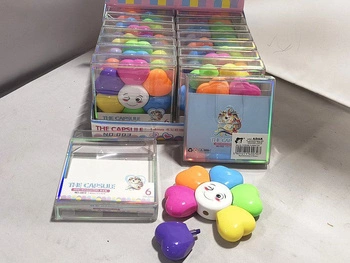 Zestaw zakreślaczy - kwiatek, 10x10x2cm; display 20x18x10cm (3/620797 )