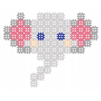 Klocki Micro Waffle 80 elementów Słoń