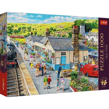 Puzzle 1000el  Premium Plus_ - Tea Time: The Village Station