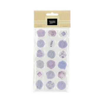 Naklejki PIECZĄTKI jasnofioletowe (18szt.)- produkt dekoracyjny