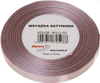 Wstążka satynowa 25mm/32m 92  pudrowy róż