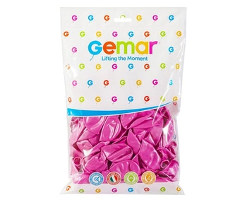 Balony GM90 metalizowane 10' 26cm - różowe 033/ 100 szt.