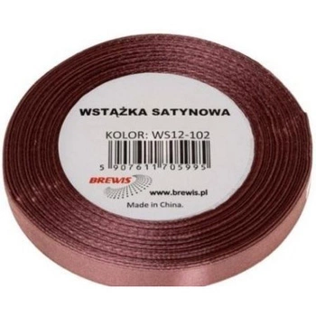 Wstążka satynowa 12mm/32m 102  BRUDNY RÓŻ