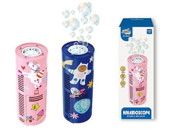 tuba do puszczania baniek mydlanych, na baterie 4xAA, z płynem do baniek; 21x8x8cm