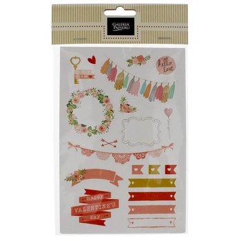 Naklejki URODZINY, 4 arkusze 120x180mm (56szt.)- produkt dekoracyjn