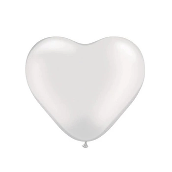 Godan Balony Serca Białe 50 sztuk