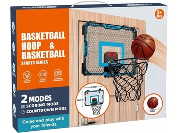 Tablica do koszykówki 40x30cm + pika 18cm + pompka color box 41x5x31cm