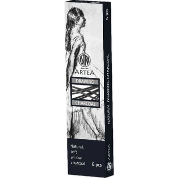 WĘGIEL NATURALNY RYSUNKOWY ASTRA  ARTEA 6-8MM-6SZTUK