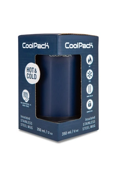 COOLPACK - COFFEE MUG - TOM - KUBEK TERMICZNY, 350 ml - NAVY BLUE