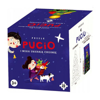 Pucio i Misia ubieraja choinke. Puzzle