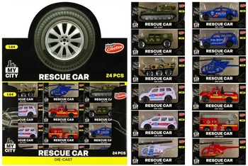Auto ratunkowe metalowe Moje Miasto MEGA CREATIVE 522116