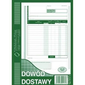 dowód dostawy a5