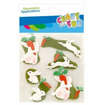 OZDOBA FILC ZAJĄCZEK SPRZYL 6SZT CF 