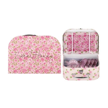 Naczynia kuchenne metalowe Róże w walizce MEGA CREATIVE 571370